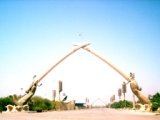 Iraq, Baghdad, Hands of Victory Monument 