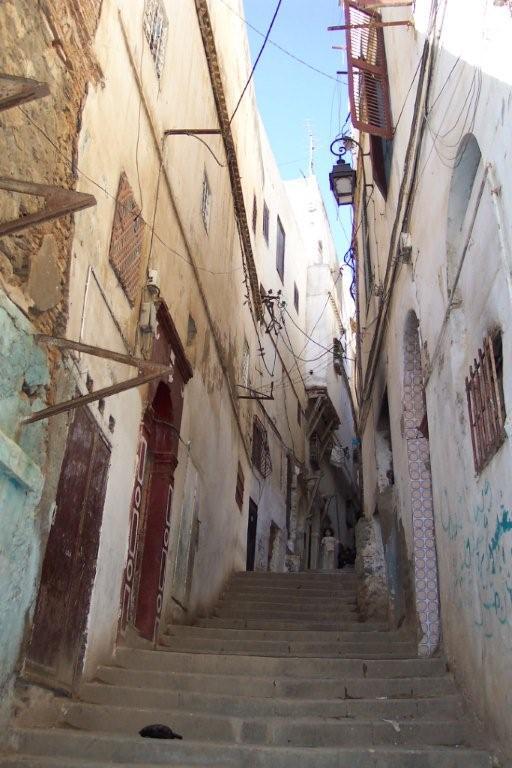 Algeria, Algiers, casbah steps