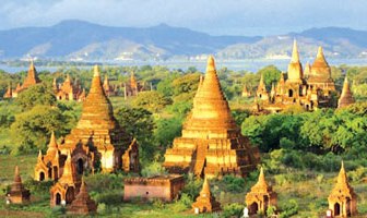 Temples and pagodas in Bagan, Mandalay, Myanmar