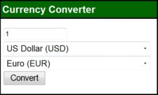 Simple currency converter